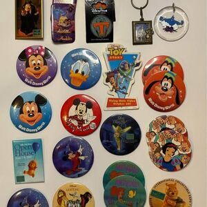 Lot of Vintage Disney Buttons